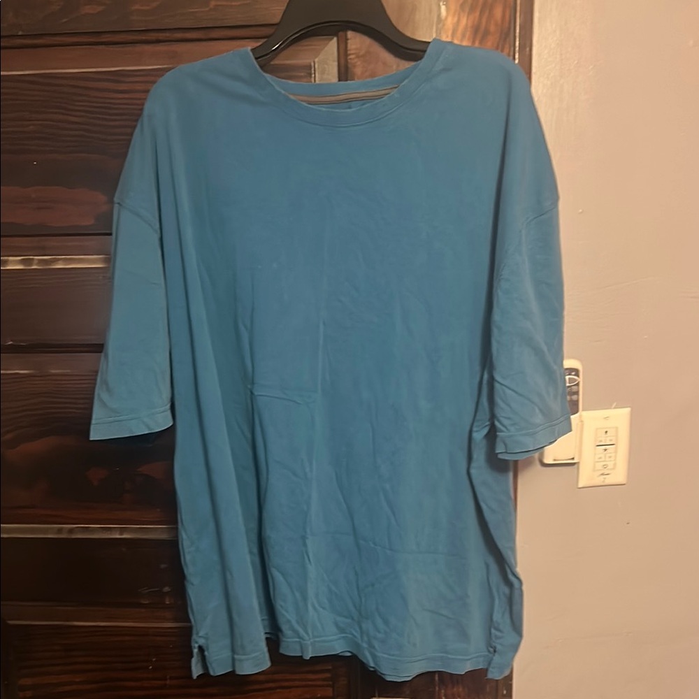 Wrangler Blue Short Sleeve Tee Casual Comfort